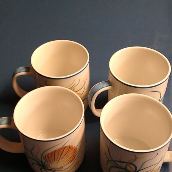 Seashell Mugs National Wildlife Federation Ceramic Cottagecore Beach - Picture 4 of 10